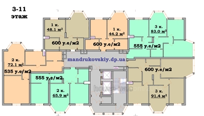 Купити квартиру, Новобудова, Мандрыковская ул., 136, Дніпро, id 23406