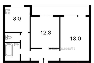 Купити квартиру, Серія "КТ", Драйзера Теодора ул., 10, Київ, id 33092