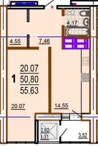 Купити квартиру, Шекспіра пров., Харків, id 41748