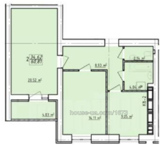 Купити квартиру, Єлизаветинська вул., Харків, id 41505