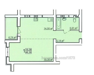 Купити квартиру, Перемоги просп., Харків, id 43634