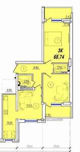 Купити квартиру, Спецпроект, Сахарова Академика ул., Одеса, id 10547