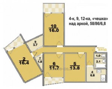 Buy an apartment, Pobedi-prosp, Kharkiv, id 18449