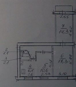 Buy an apartment, Hruschivka, Korneychuka-ul, Dnipro, id 5022
