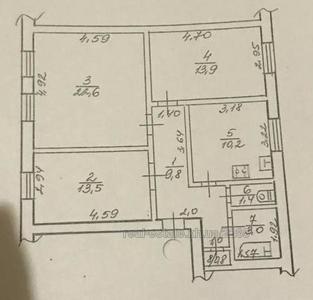 Buy an apartment, Stalinka, Mira-ul, Kharkiv, id 136352