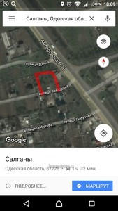 Купити ділянку, Індивідуальне будівництво, Заводская, Салганы, Білгород-Дністровський район, id 12266