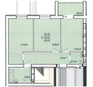 Buy an apartment, Pobedi-prosp, Kharkiv, id 44234