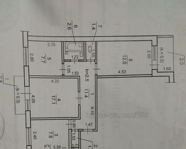 Купити квартиру, Славы бульв., Дніпро, id 3803