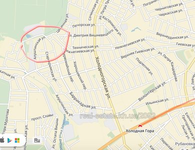 Buy a lot of land, Lagernaya-ul, 1, Kharkiv, Gievka, Holodnogirskiy district, id 117087