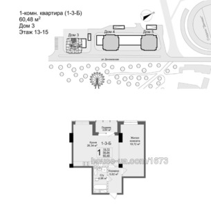 Купити квартиру, Динамівська вул., Харків, id 44127