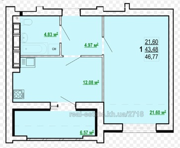 Buy an apartment, New Building, Poltavskiy-Shlyakh-ul, 184, Kharkiv, id 137896