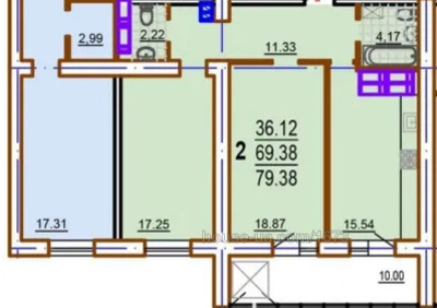 Купити квартиру, Шекспіра пров., Харків, id 44050