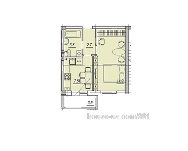 Купити квартиру, Новобудова, Люстдорфская дорога, Одеса, id 6208