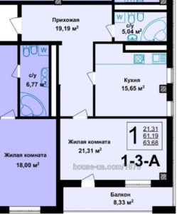 Купити квартиру, Динамівська вул., Харків, id 41157