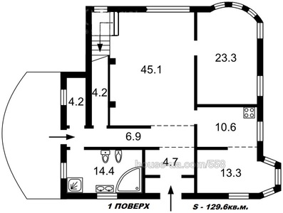Buy a house, Пархоменко, Vasilkov, Vasilkovskiy district, id 7730