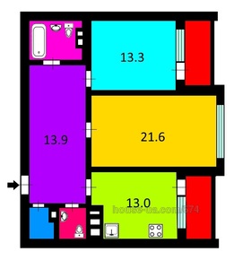 Купити квартиру, Герцена ул., 31, Київ, id 6215