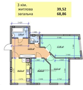 Купити квартиру, Хуторівка вул., Львів, id 15321