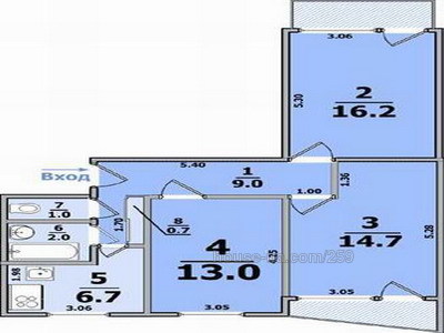 Rent an apartment, Klochkovskaya-ul, Kharkiv, Pavlovka, Shevchenkivs'kyi district, id 4656
