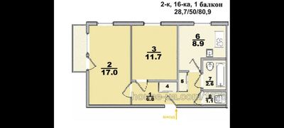 Купити квартиру, Архітекторів вул., Харків, id 63906